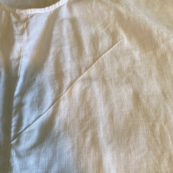 Carol Anderson vintage 100% linen tank top crisp and white - Picture 2 of 11
